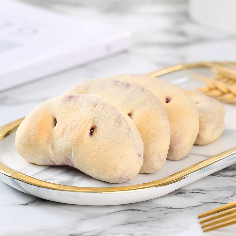 万国鲜美食品专营店:11.9元! 锦禾喜 直播全麦紫薯芋泥饼早餐面包代餐饱腹办公室小零食300g/袋-2
