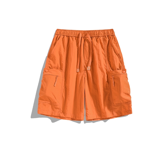 BUFFALO BOUND企业店:29.9元! BUFFALO BOUND夏季新品男女同款工装短裤多袋冰丝休闲裤潮五分裤-2