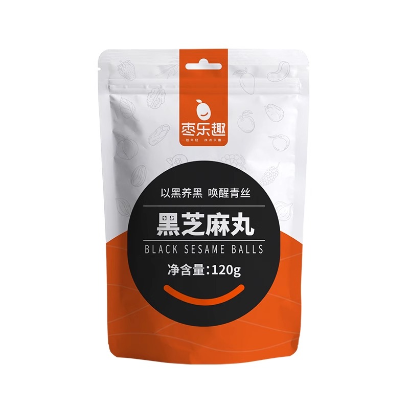 枣乐趣旗舰店:9.9元! 枣乐趣九蒸九晒黑芝麻丸独立包装男女纯黑芝麻球休闲零食-1