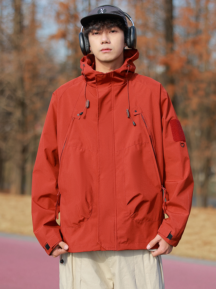 CANDYKAPOK鞋类旗舰店:69.9元! Candy&Kapok/官方小C&K登山服三防夹克冲锋衣情侣外套连帽R-3