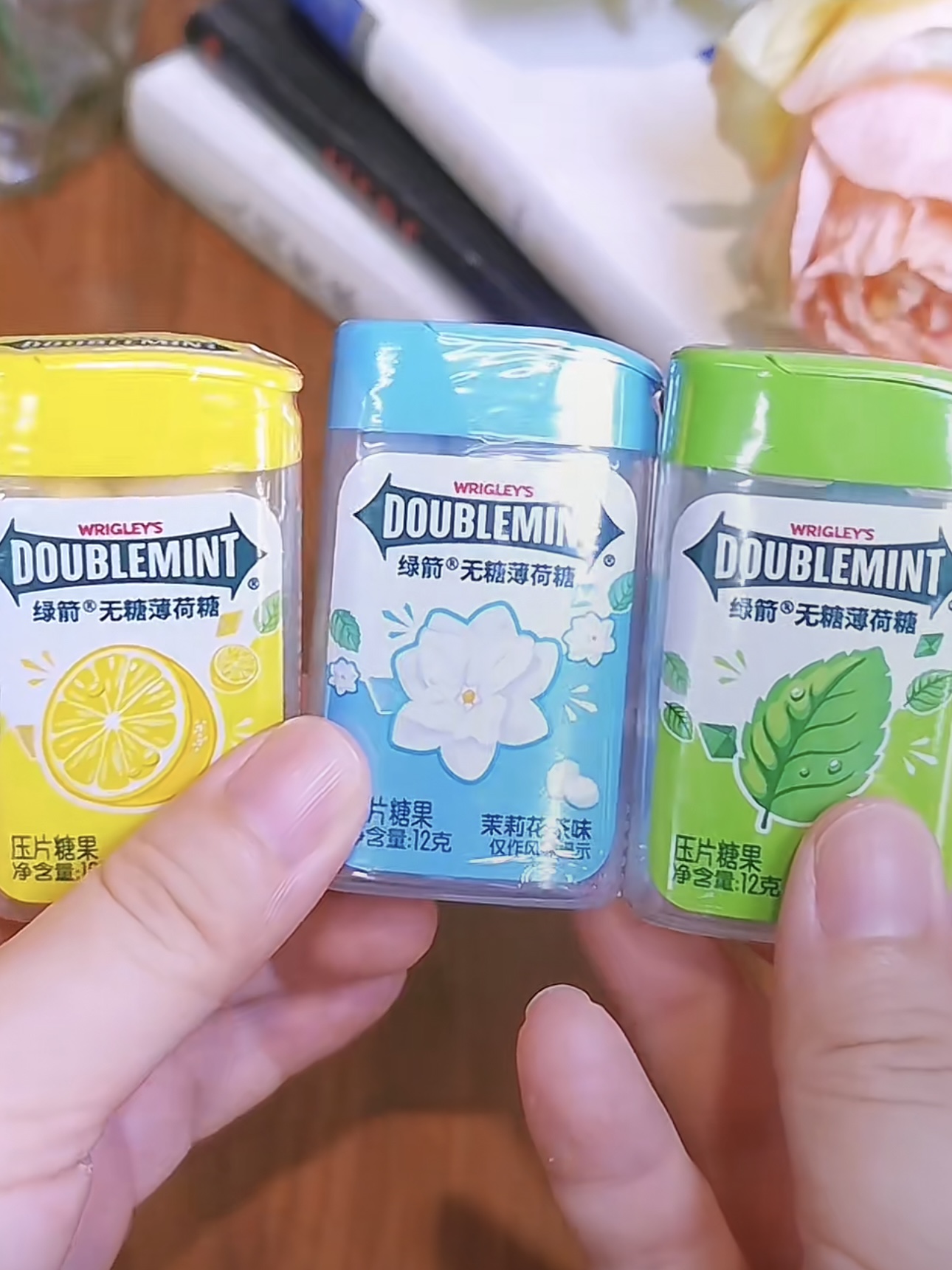 wrigley箭牌旗舰店:15元! 【拍6件立减】绿箭薄荷糖无糖约20粒瓶装便携装清新口气零食糖果-4