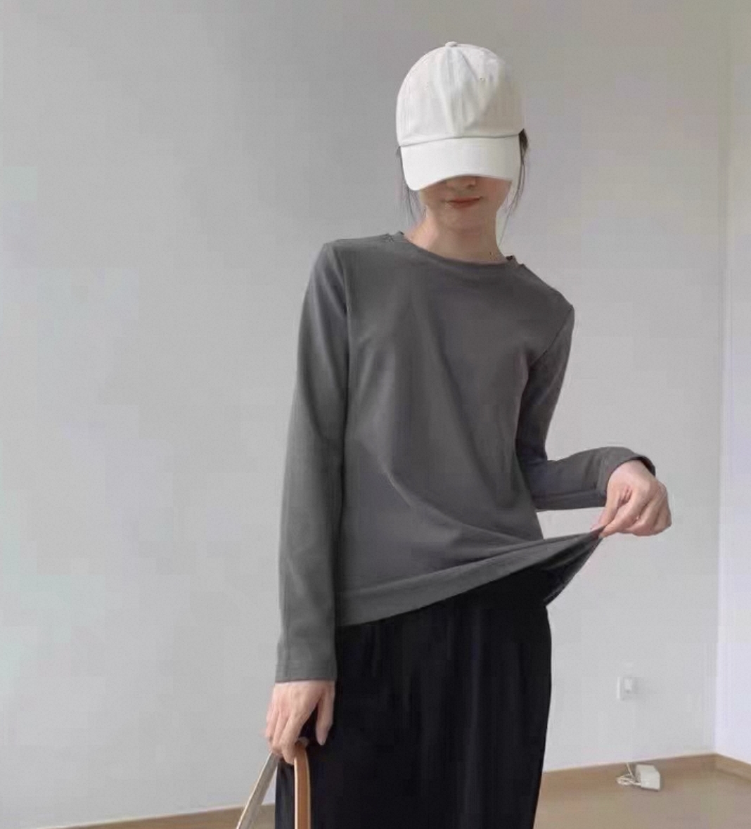 棉棉印象IMPRE:39.9元! 棉棉印象 德绒打底衫女秋冬季2025年新款内搭磨毛长袖t恤发热上衣-2